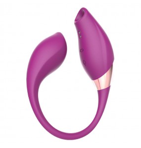 LOVING WORLD - LAURA Clitoral Suction Stimulator Vibrator (Chargeable - Purple)